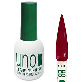 Кольоровий гель-лак Gel Polish для нігтів, 12ml. Темний томатний 013