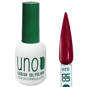 Кольоровий гель-лак Gel Polish для нігтів, 12ml. Червоне танго 020