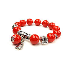 АФРИКА, корал. Браслет з натурального каменю