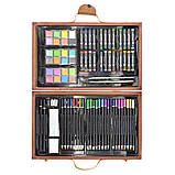 Художній набір у дерев'яній валізці Deluxe wood case Art sets 100+ предметів, фото 4