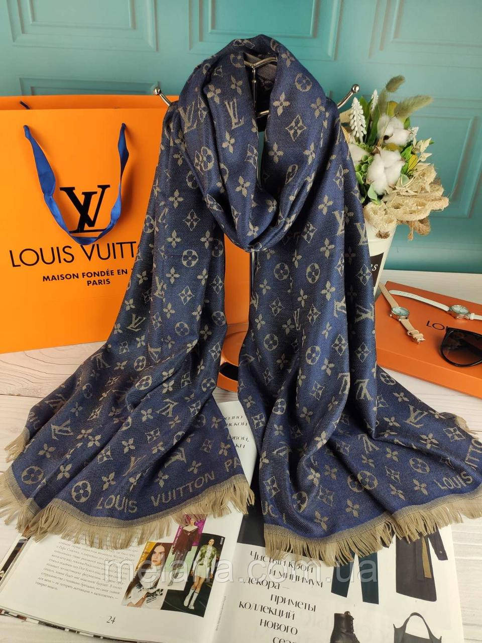 Модний палантин шарф хустка Louis Vuitton Луї Вітон Туреччина