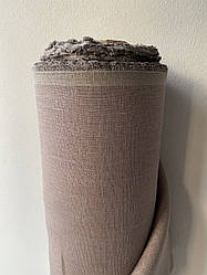 Лляна тканина для пошиття скатертин, колір кава з молоком 1212