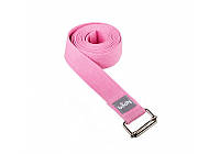 Ремень для йоги Asana Belt от Bodhi розовый 250x3.8 см