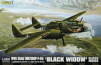 Northrop P-61A Black Widow с прозрачным носовым обтекателем. GREAT WALL HOBBY L4806