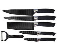 Набір ножів knife 6 в 1 з нержавіючої сталі кухонний набір ножів ножиці і чистка овочів ножі для кухні