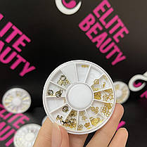 Манікюрні стрази в карусельці Lilly Beaute мікс, фото 4