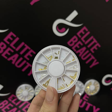 Манікюрні стрази в карусельці Lilly Beaute мікс, фото 1