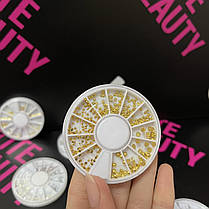 Манікюрні стрази в карусельці Lilly Beaute мікс, фото 3