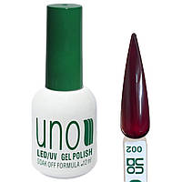 Гель лак Color Professional Gel Polish для нігтів, 12m Світло-бордовий №002