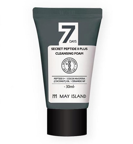 Очисна пінка з пептидним комплексом May Island 7 Days Secret Peptide 8 Plus Cleansing Foam 30 мл