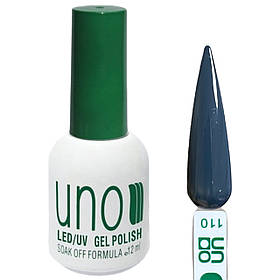 Кольоровий гель-лак Gel Polish для нігтів, 12ml. Залізний сірий 110