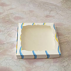 Коробка для пряників із віконцем 20*20 см Українські мотиви