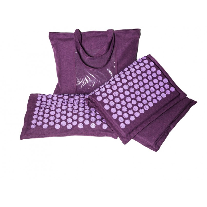 Акупунктурний комплект (килимок і подушка) Ortec (Ортек) 10026 Фіолетовий