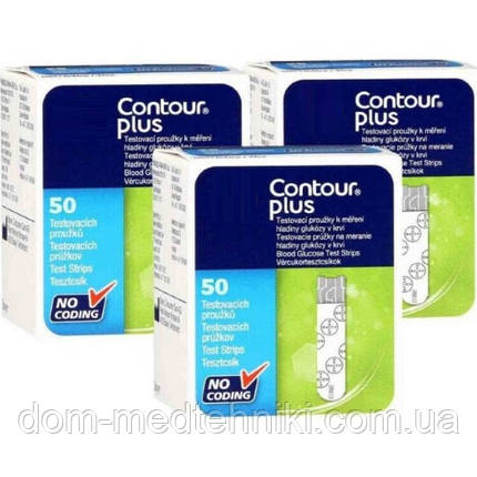 Тест-смужки Контур Плюс | Contour Plus №50 - 3 уп. (150 шт), фото 3