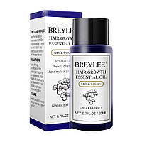 Эфирное масло для роста волос с экстрактами женьшеня и имбиря Breylee Hair Growth Essential Oil, 20млл