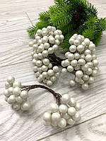 Ягода для декору біла, перламутрова (40 шт.), фото 4