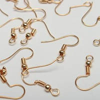 Швензи Гачок 350 шт з Кулькою Метал Колір Рожеве Золото 19 мм х 0.7 мм