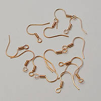 Швензи Гачок 10 шт Неіржавка сталь Колір Рожеве Золото 17 мм х 0.7 мм