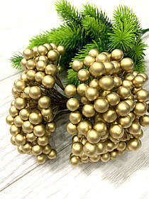 Ягода декоративна . Золота , глянцева ягода ( 400 штук)