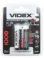 Аккумуляторная батарея VIDEX 1000mAh АА HR6 1.2V Ni-Mh