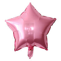 Звезда"18 " дюймов(45 см) цвет розовый фольгированный шар