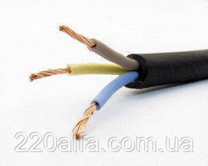 Мідний гнучкий кабель у гумі КГ 3х 2.5 повноцінний переріз