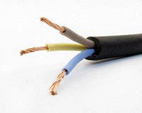 Медный гибкий кабель в резине КГ 3х 2.5 полноценное сечение