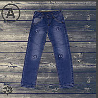 Светлые джинсы для мальчика 8-9-10-11 лет