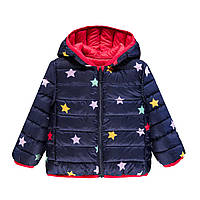 Суперлегкая двусторонняя куртка для девочки BRUMS 213BEAA005-203 синий, красный 86- 98