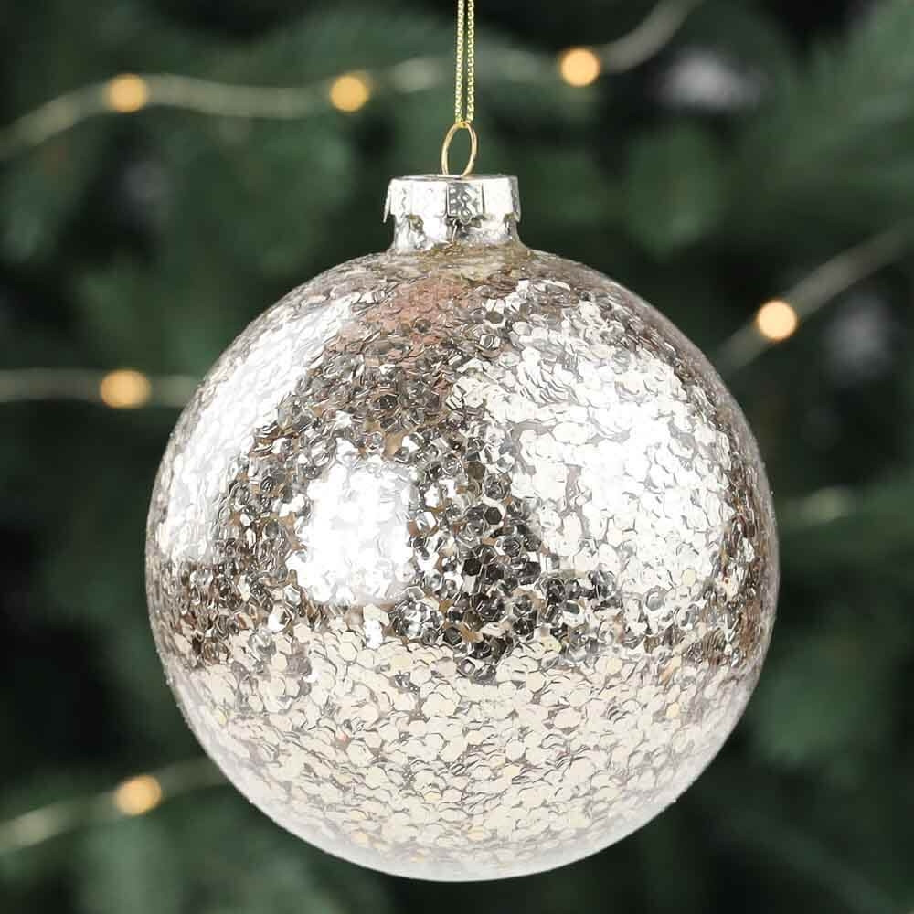 Набір скляних куль на ялинку Lefard 6 шт 10 см 16017-046