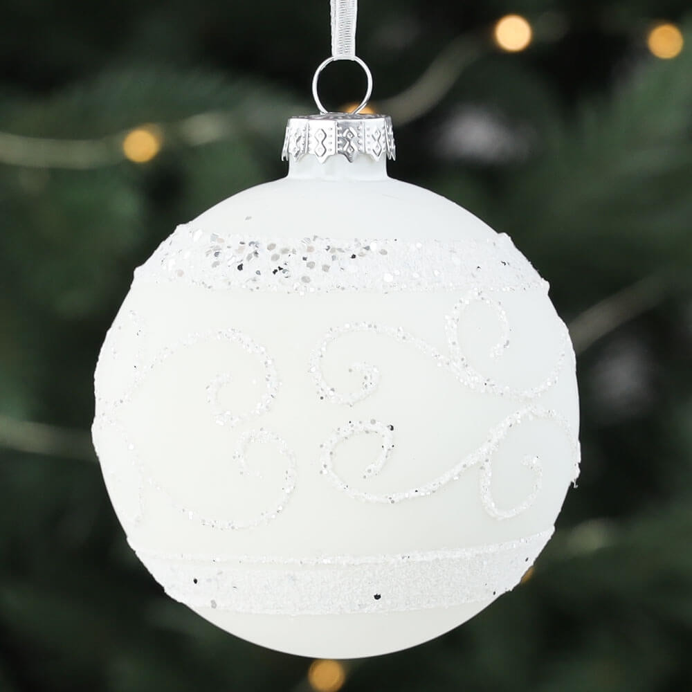 Набір скляних куль на ялинку Lefard 6 шт 8 см 16017-039