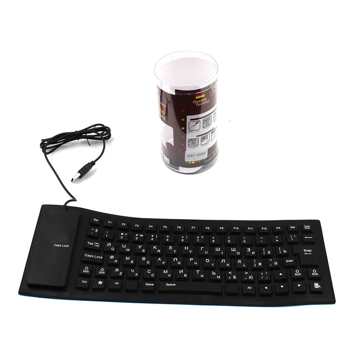 Гибкая силиконовая клавиатура Flexible Keyboard X3 - фото 1 - id-p1501715385