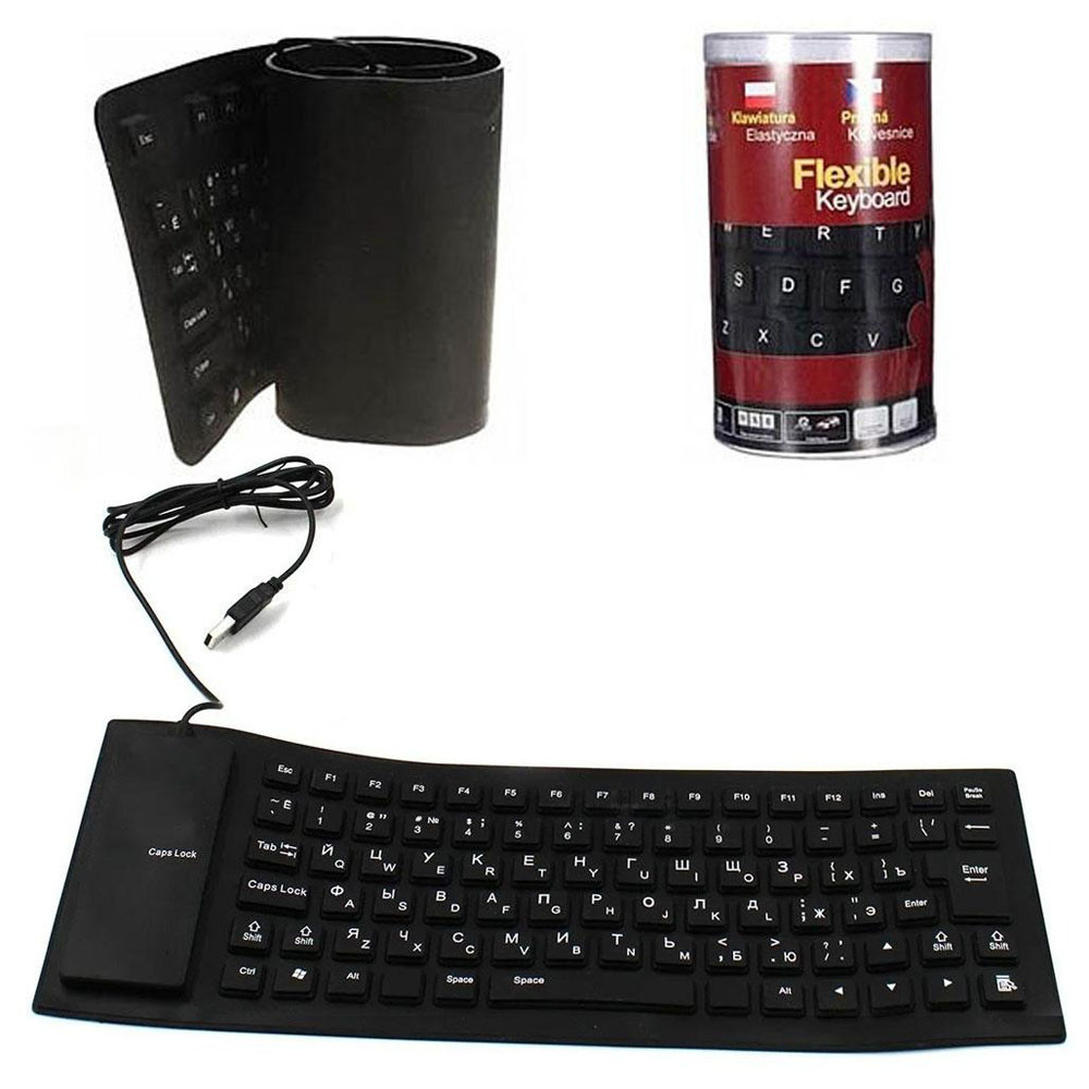 Гибкая силиконовая клавиатура Flexible Keyboard X3 - фото 2 - id-p1501715385