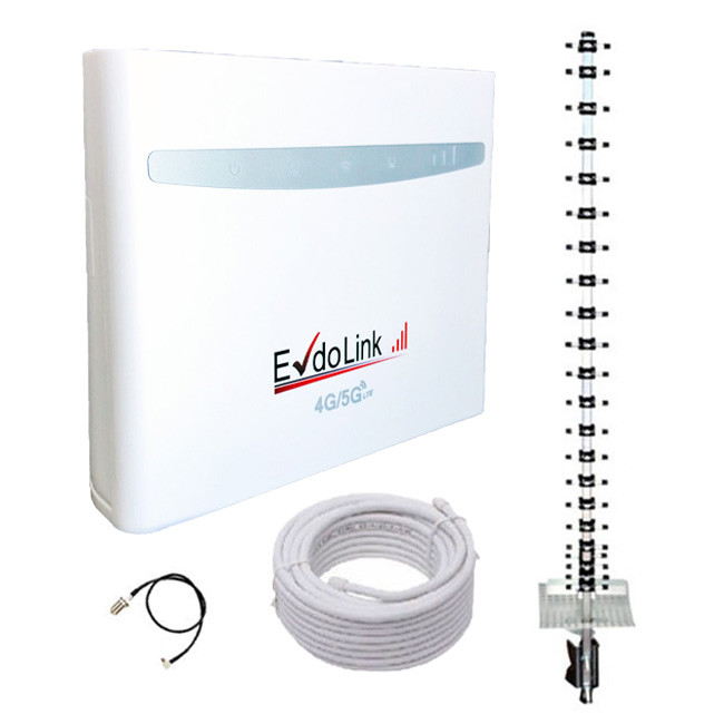 4G Wi-Fi Комплект "Заміна Інтертелекому" (4G WiFi роутер Evdo Link B525 і Антена "Стріла" на 21 Дб)