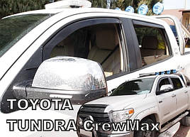 Дефлектори вікон (вітровики) Toyota Tundra V8 2014+ 4D (вставні, 4шт) CrewMax (Heko)