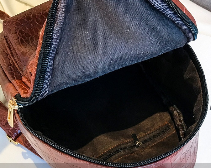 Маленький женский рюкзак сумка под рептилию | Мини рюкзачок сумочка 2 в 1 сумка-рюкзак прогулочный Зеленый - фото 7 - id-p1501740226