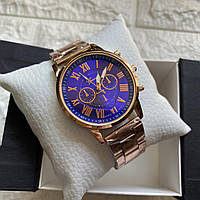 Женские наручные часы Geneva в подарочной коробочке модные и стильные часы на руку для девушек на подарок