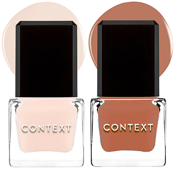 Набір лаків для нюдового манікюру CONTEXT SKIN Nail Lacquer Duo Piece of Me & The Last Mile 2 х 9 м