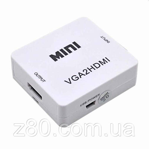 Адаптер конвертор VGA HDMI VGA2HDMI, фото 2