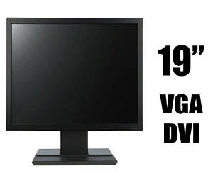 Монітор чорний 19" (1280x1024)/VGA, DVI/Червоні бренди, фото 2
