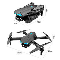 Квадрокоптер дрон на радіокеруванні з Wi-Fi HD камерою складаний корпус в кейсі S89, фото 5