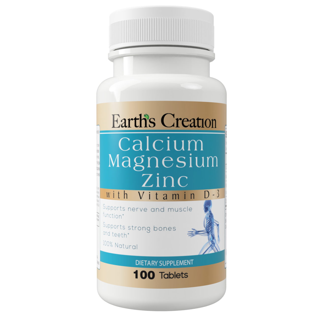 Мінеральний комплекс Earth's Creation CALCIM MAGNESIM ZINC 100 таблеток