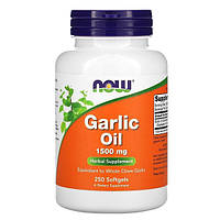 Garlic Oil 1500 mg NOW Foods (250 капсул)