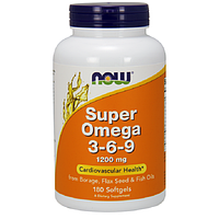 Super Omega 3-6-9 1200 mg NOW (180 капсул)