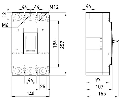 Выключатели e.next по доступным ценам! Силовой автоматический выключатель 400А 3p