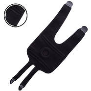 Наколінник бандаж на коліно MUTE 9096 чорний фіксуючий з еластичними ребрами жорсткості, фото 3