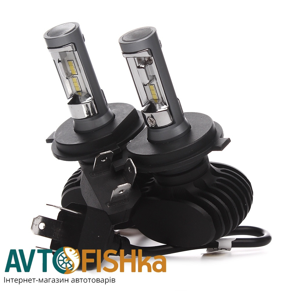 Світлодіодні лампи LED SOLAR H4 6000 K 4000 Lm CSP 12/24 V, фото 1
