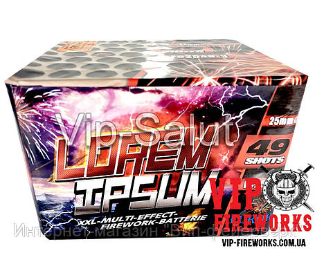 Салют на 49 выстрелов "Lorem Ipsum" Фейерверк 25 Калибр FC2549, фото 2