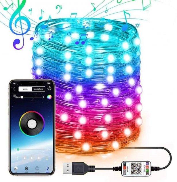 LED гірлянда 10м + Bluetooth
