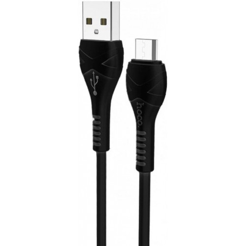 Кабель для зарядки телефона MicroUSB Android HOCO X37 Cool |100см, 2.4A| Чорний